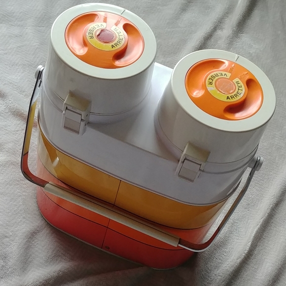 Vintage 60s 70s Twin Airpot hot cold dual thermos Japan - Picture 3 of 9